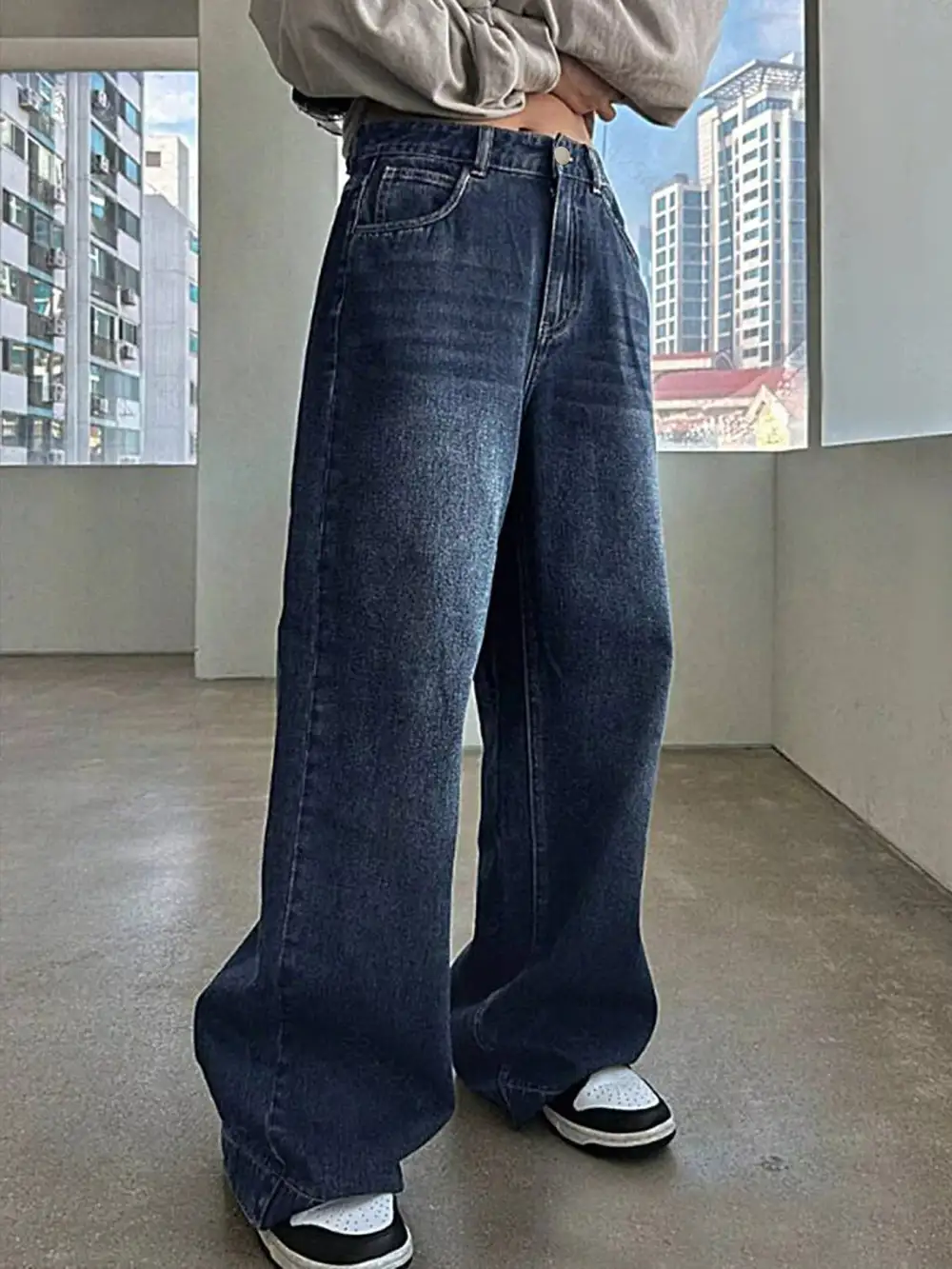 Soft Touch Tiered Denim Jeans