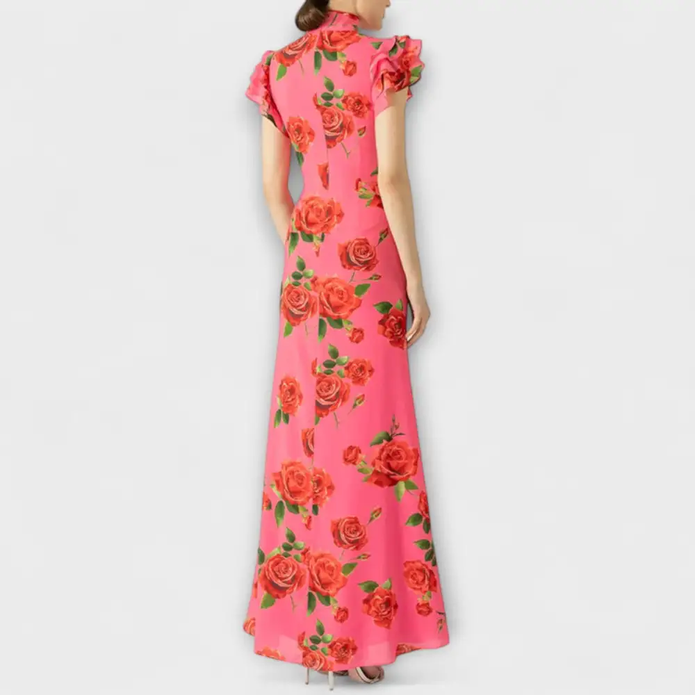 With Floral dress
