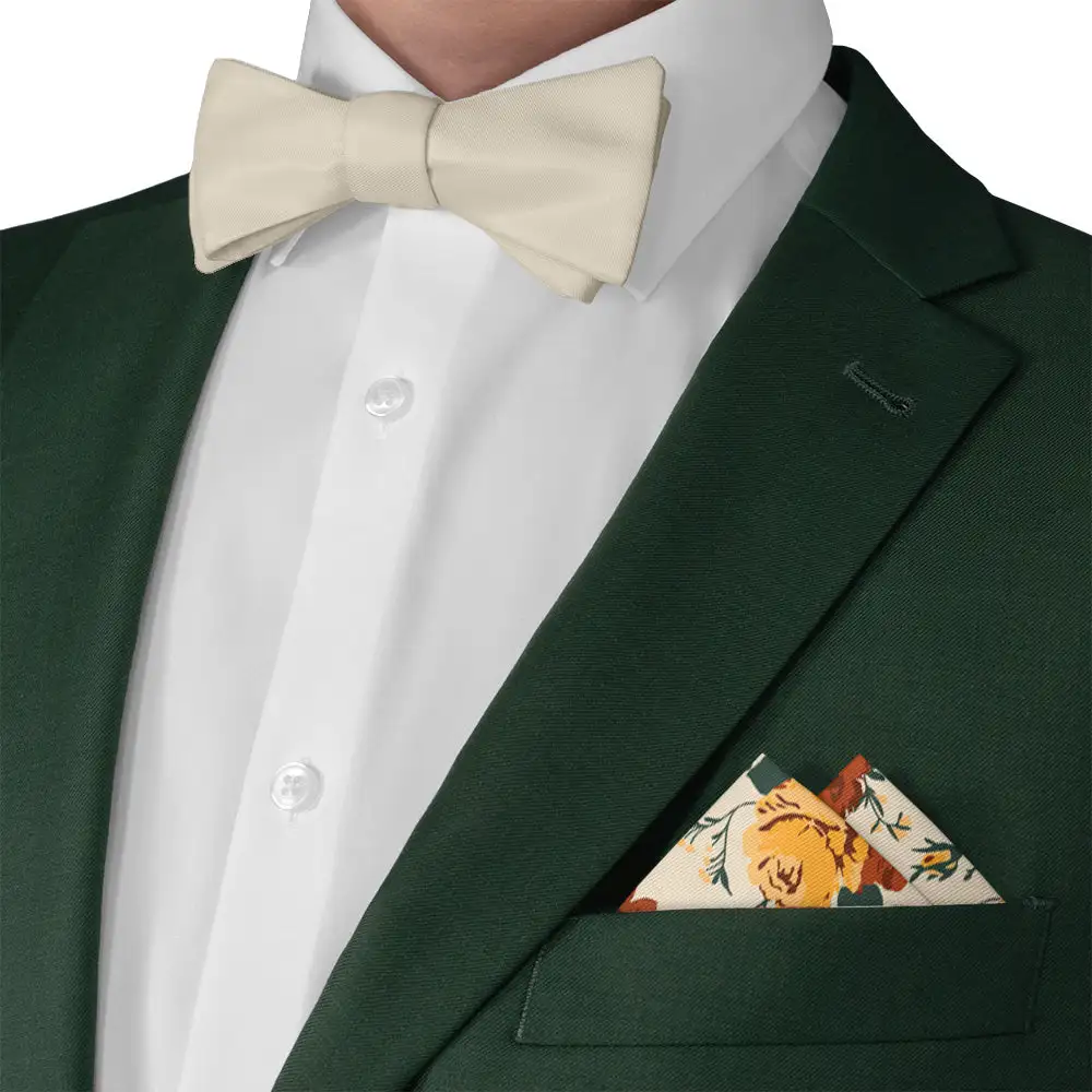 Polished Crisp Floral Pocket Square