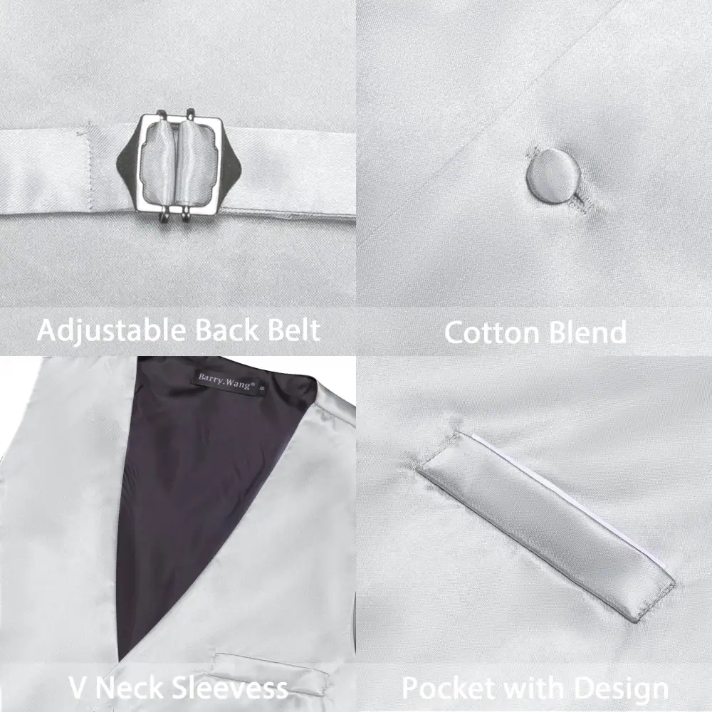 Solid V Neck Dress Vest