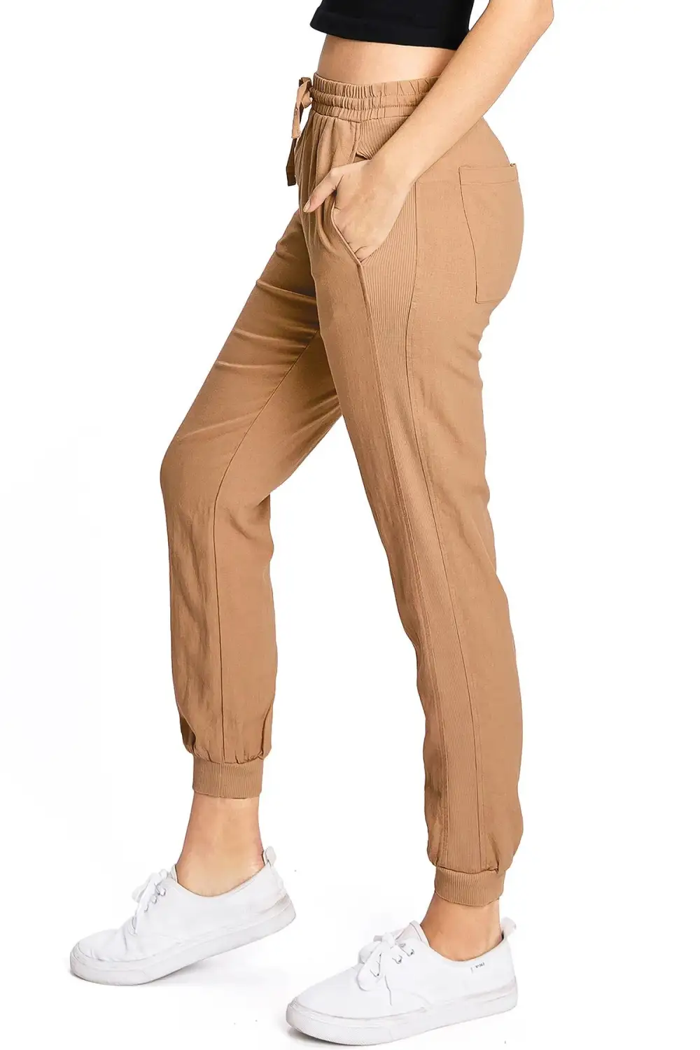 Drawstring Linen Joggers