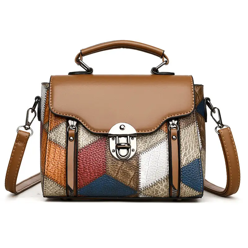 Structured Roomy Textured Crossbody Bag