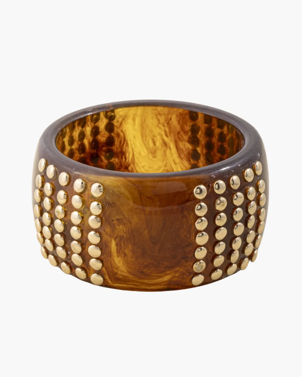Marbled Studded Bangle Bracelet