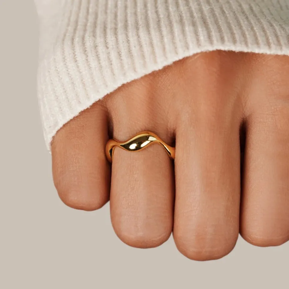 Wave Adjustable Ring