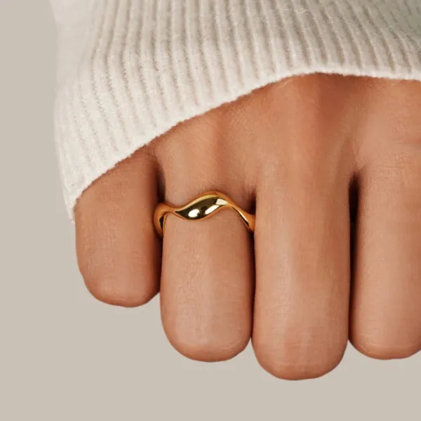 Wave Adjustable Ring