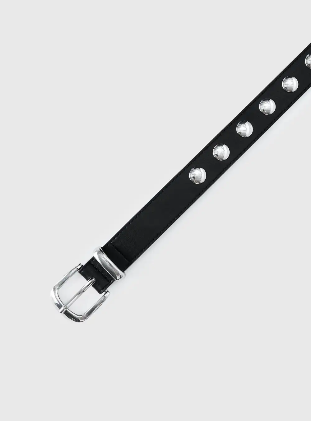 Structured Studded Buckle Belt