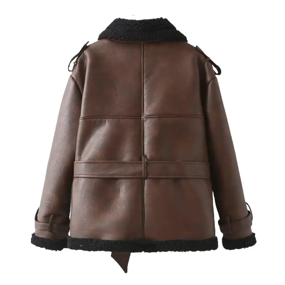Tailored Teddy Belted Bomber Jacket