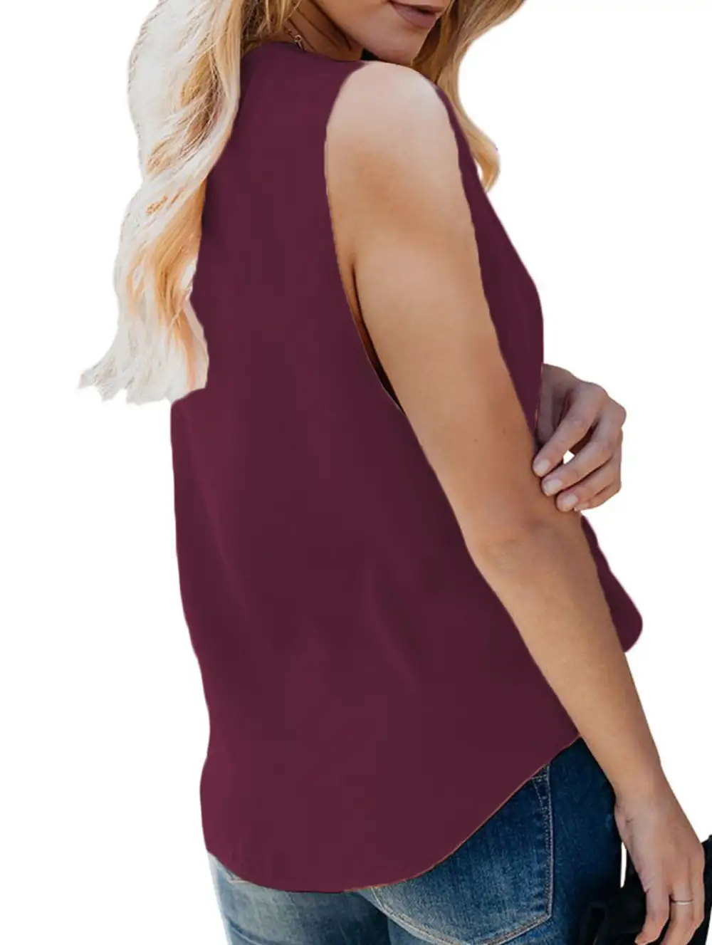 V Neck Basic Tank Top