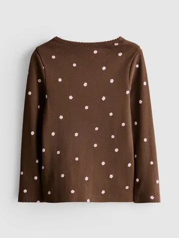 1-9yrs | Cotton Rich Ribbed Long Sleeve T-Shirt
