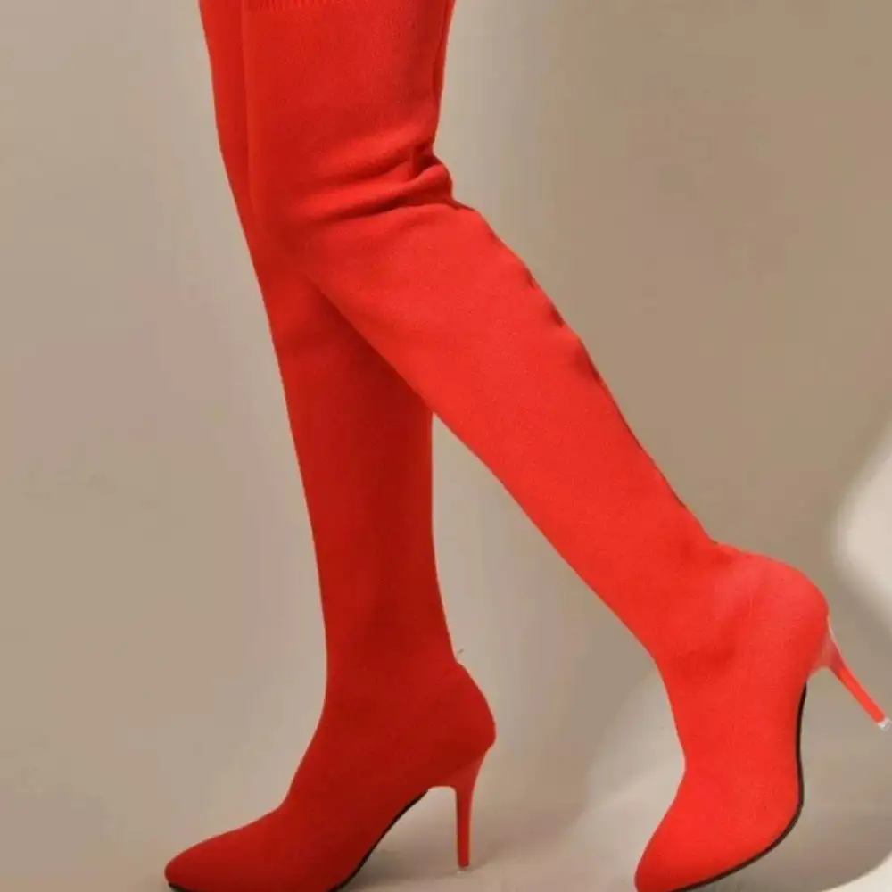 Modern Pointed Toe Stiletto Boots
