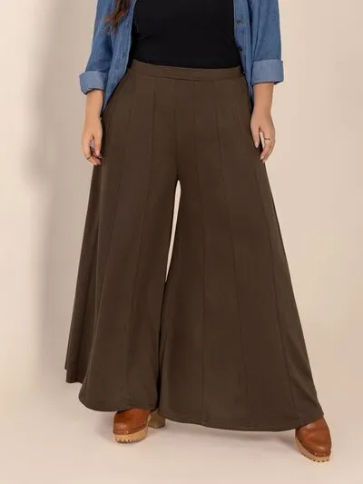 Plus Wide Leg Pocket Pants