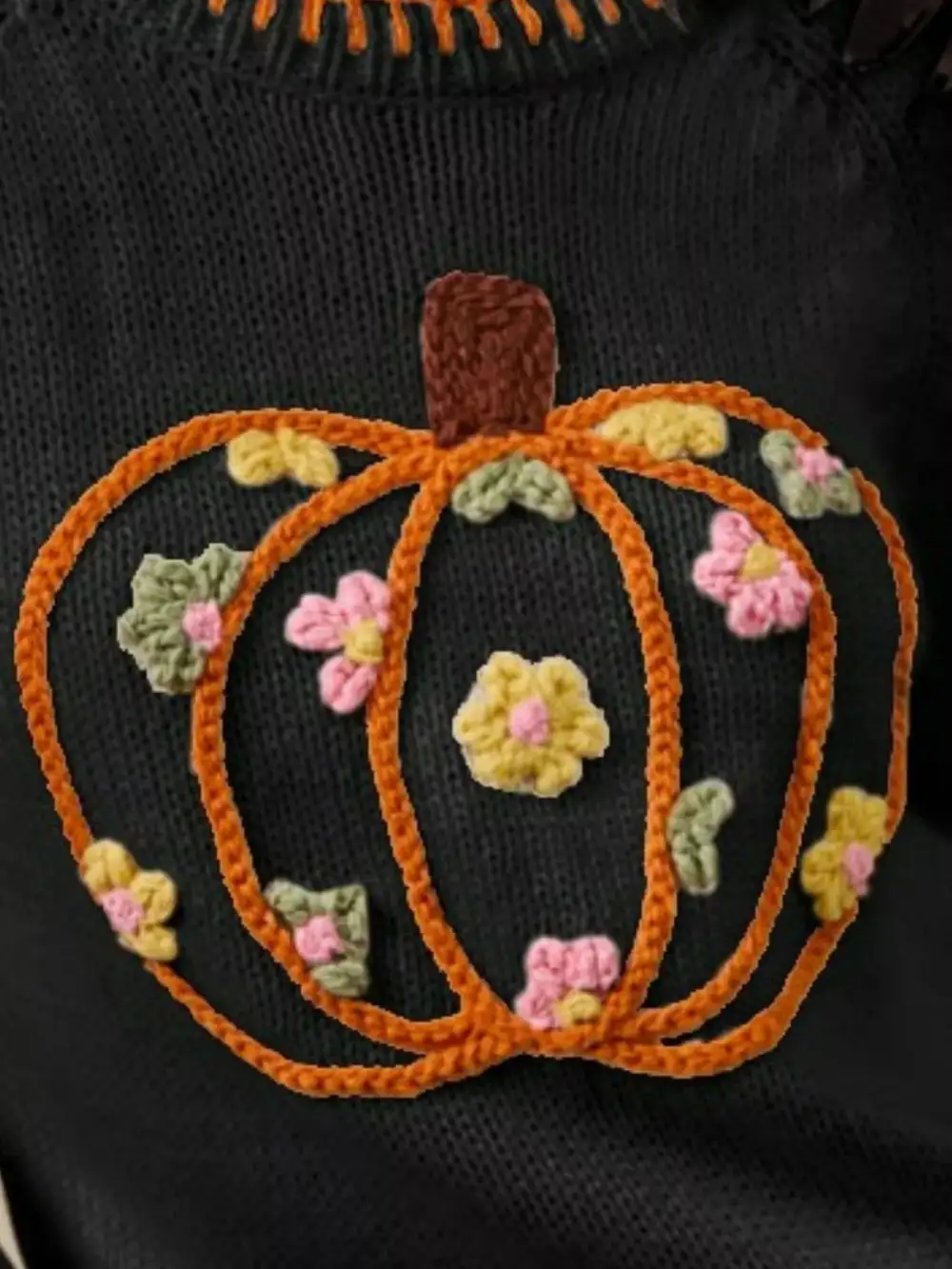 Floral Embroidered Sweater