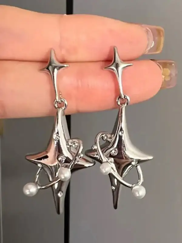 Balanced Openwork Drop Earrings