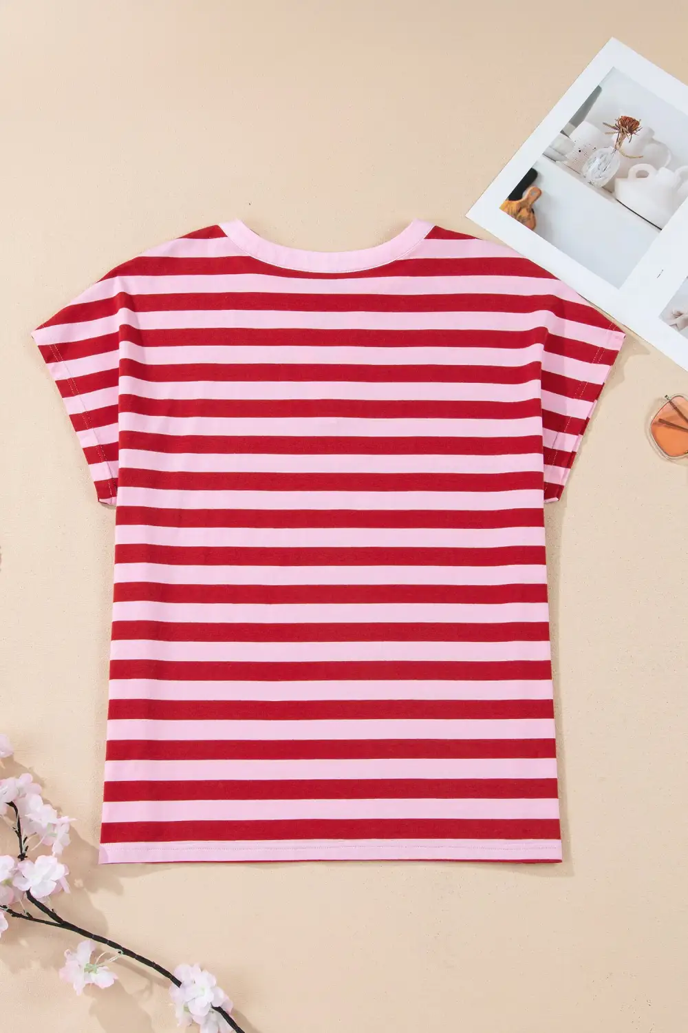 Split Neck Casual Tee