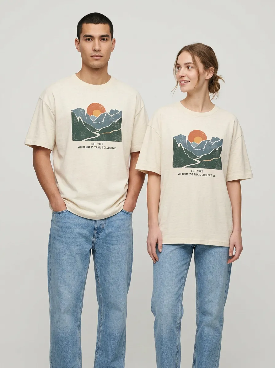 Unisex Wilderness Trail Mountain Sunset T-Shirt