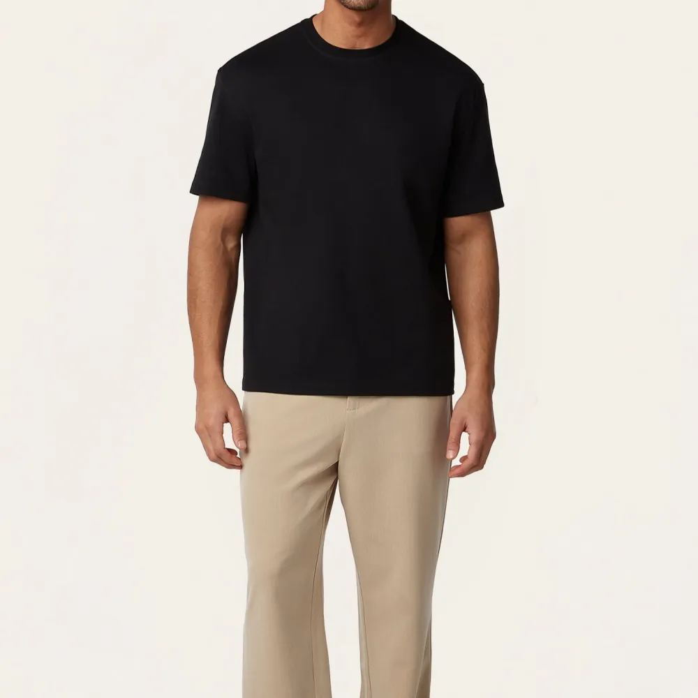 Heavyweight Relaxed Fit Stretch Blend T-Shirt