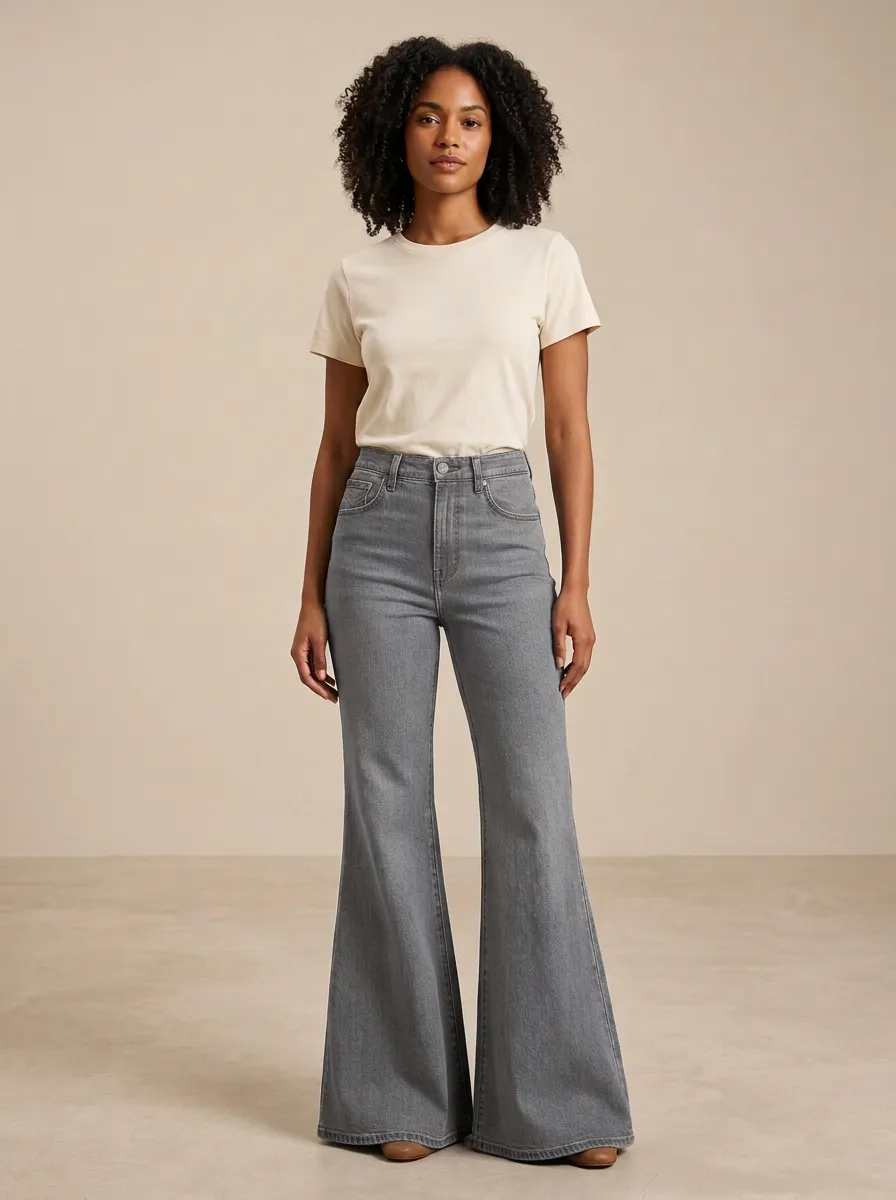 Modern High Rise Flare Jeans