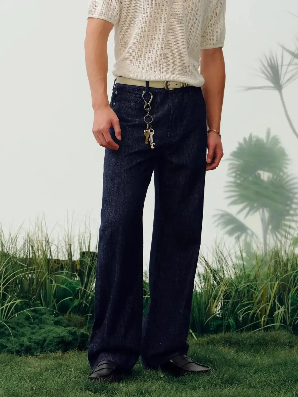 Lyocell Linen Blend Jeans