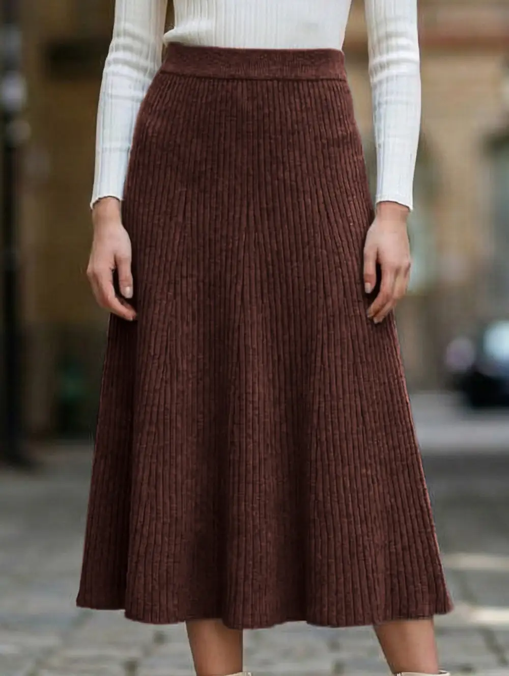 Knit Midi Skirt
