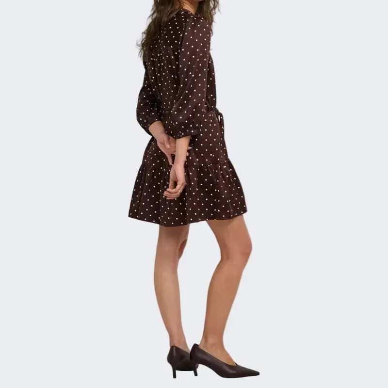 Three-Quarter-Sleeve Women's Mini Dress