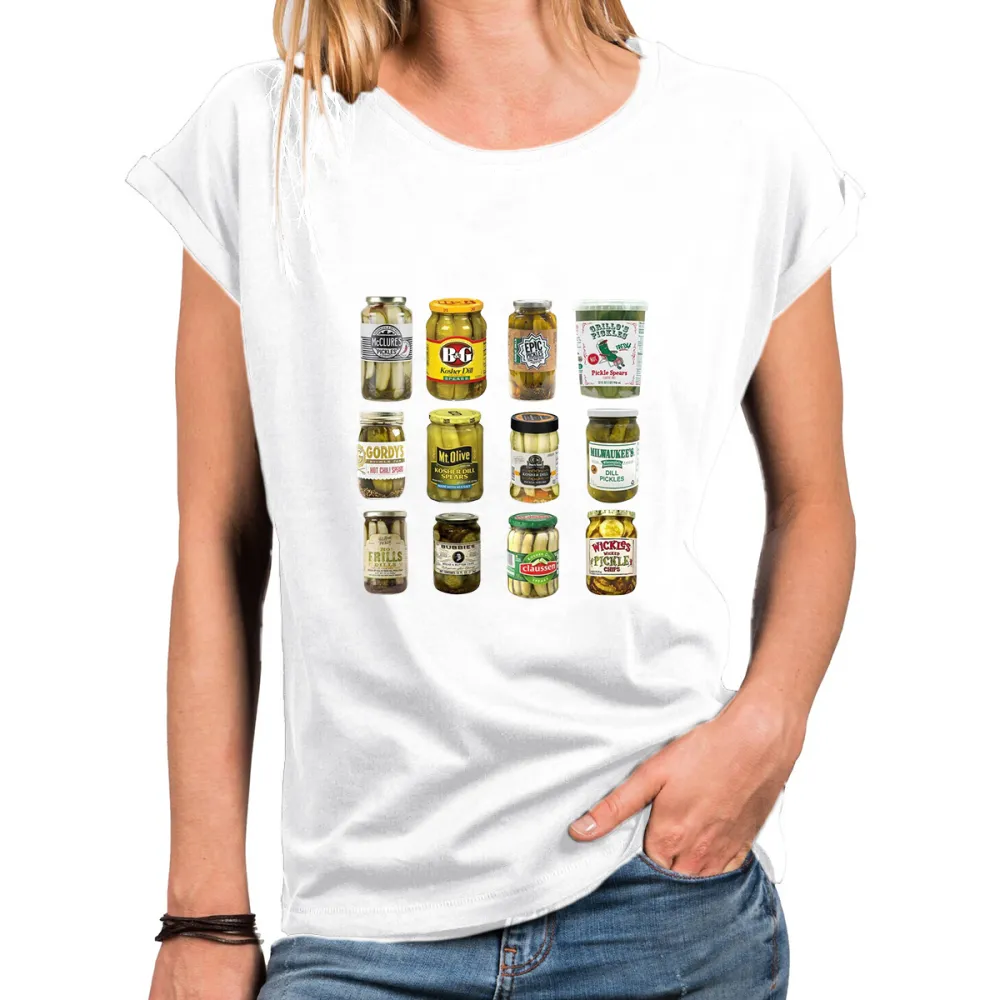 Canned Goods Pattern Short-Sleeve T-Shirts