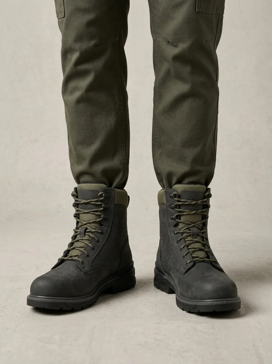 Men's Tactical Wavy Pattern Work Boots