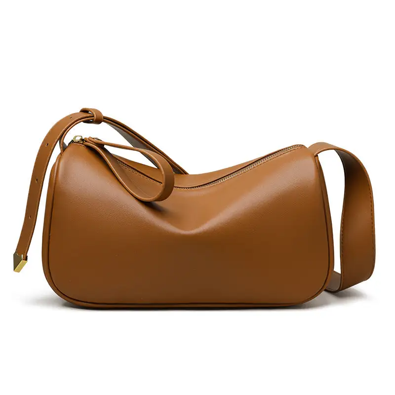 Soft Leather Baguette Bag