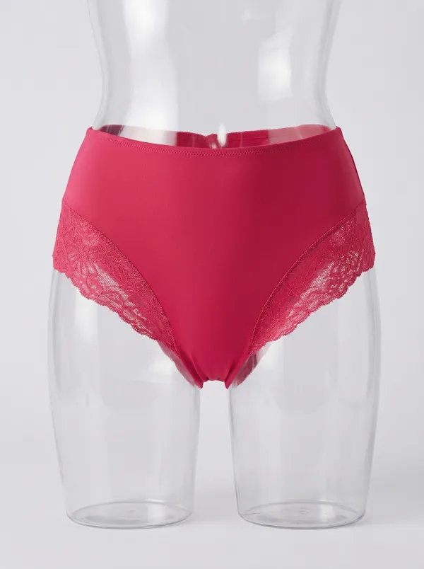 Classic Floral-Lace Lace-Trimmed Panties