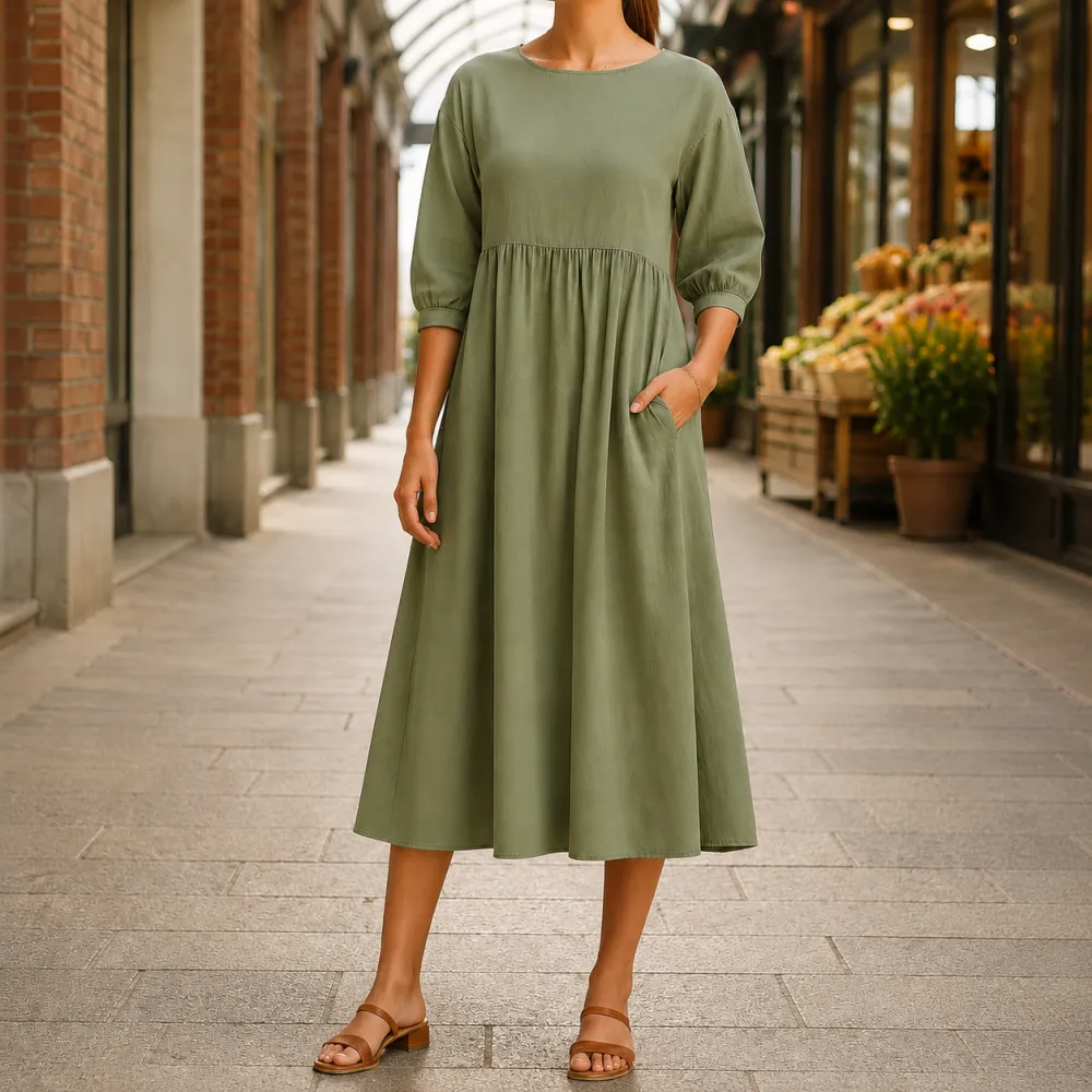 Fine Detail Refined Women's Midi Dress