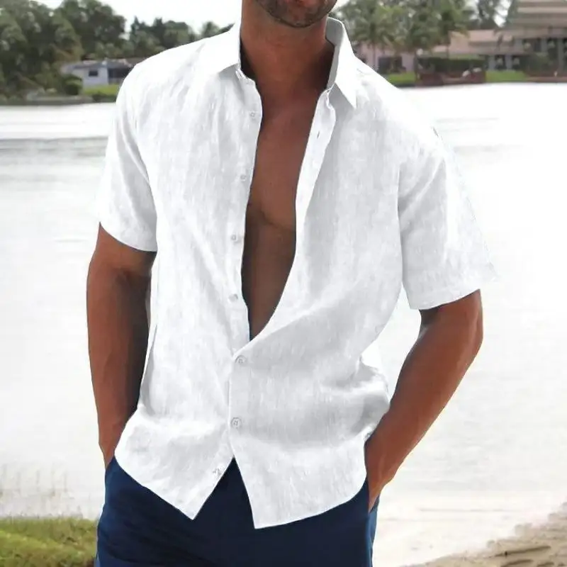 Linen Short Sleeve Casual Shirt