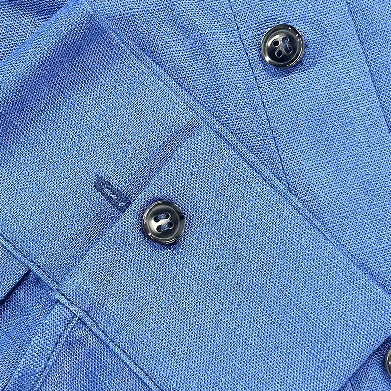 Linen Easy Collar Shirt