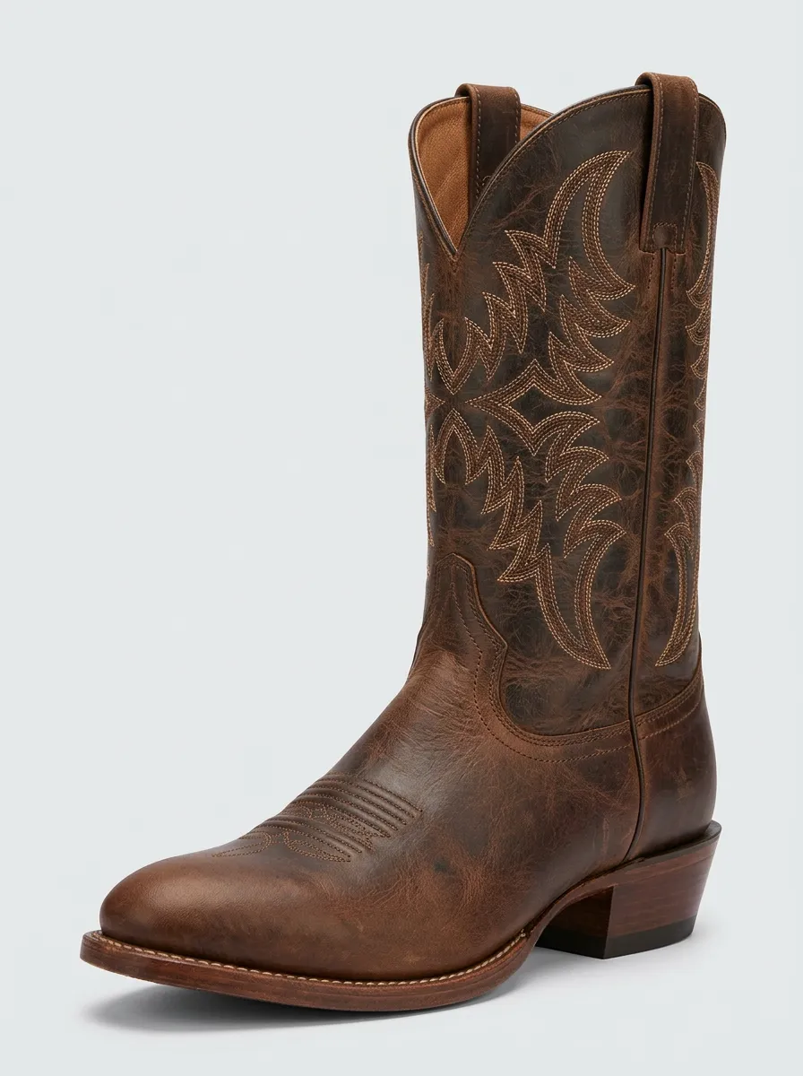 Casual Embroidered Western Boots