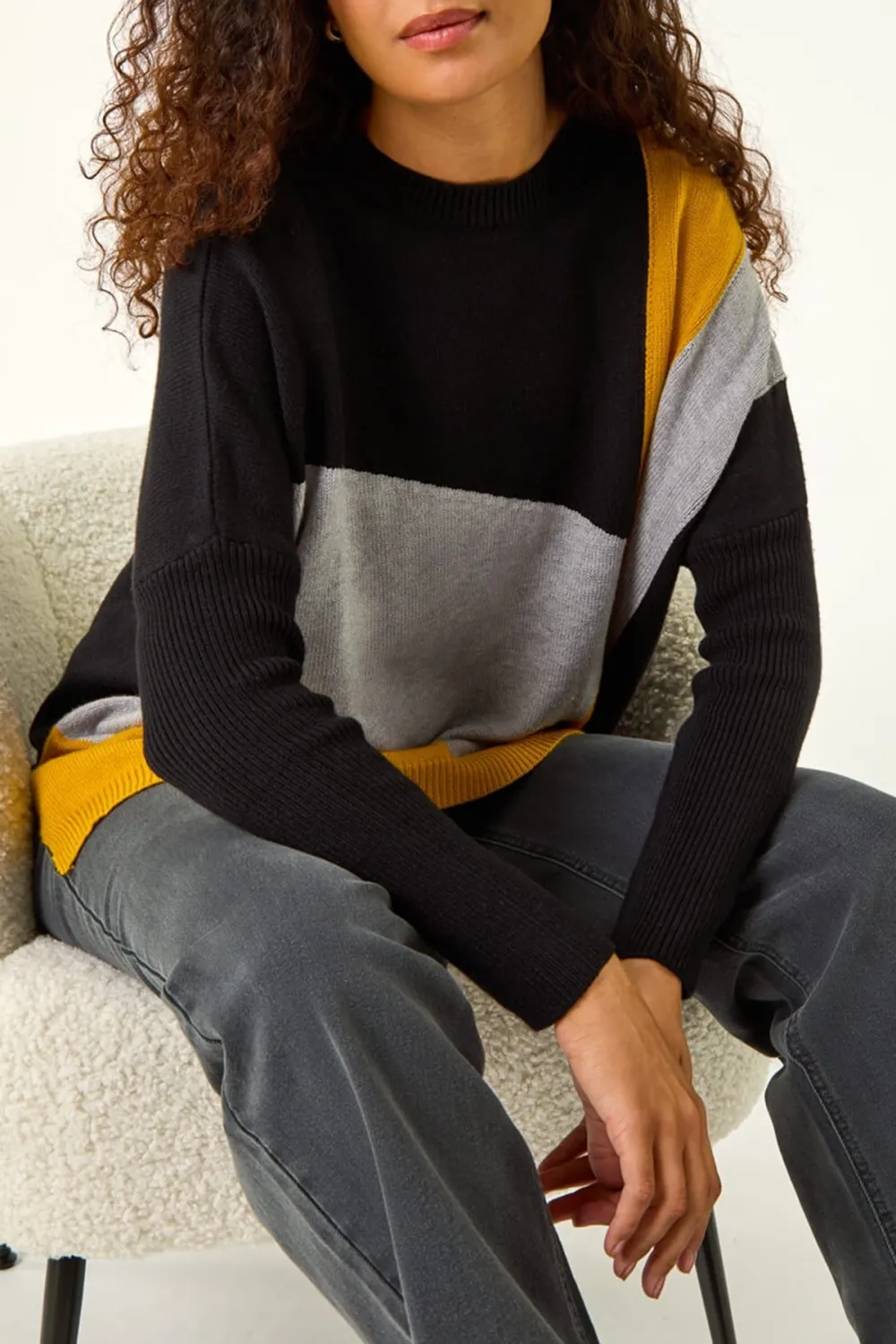 Colorblock Knit Top