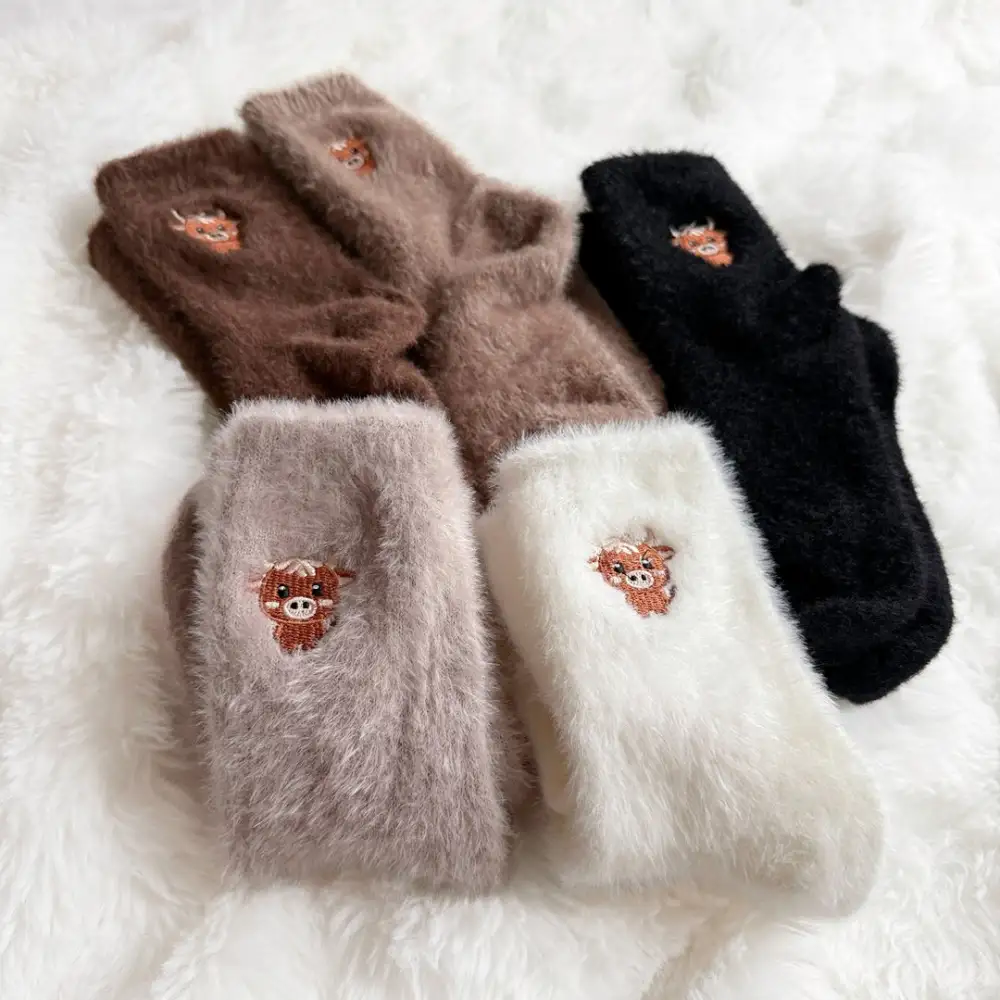 Fuzzy Cow Socks Pack