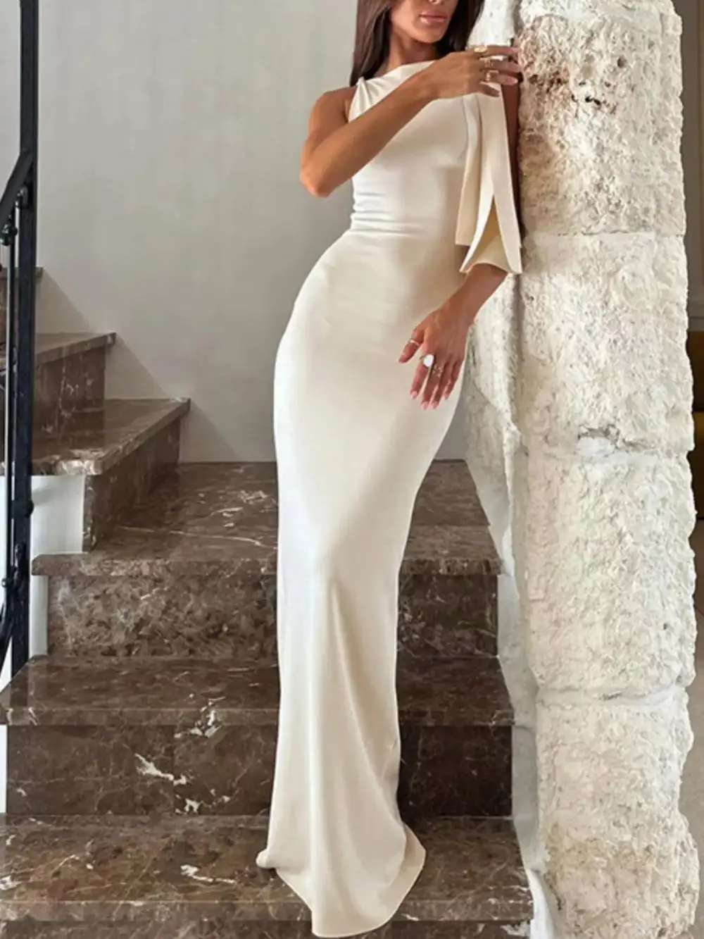 Relaxed Shape Sleeveless Maxi Dress