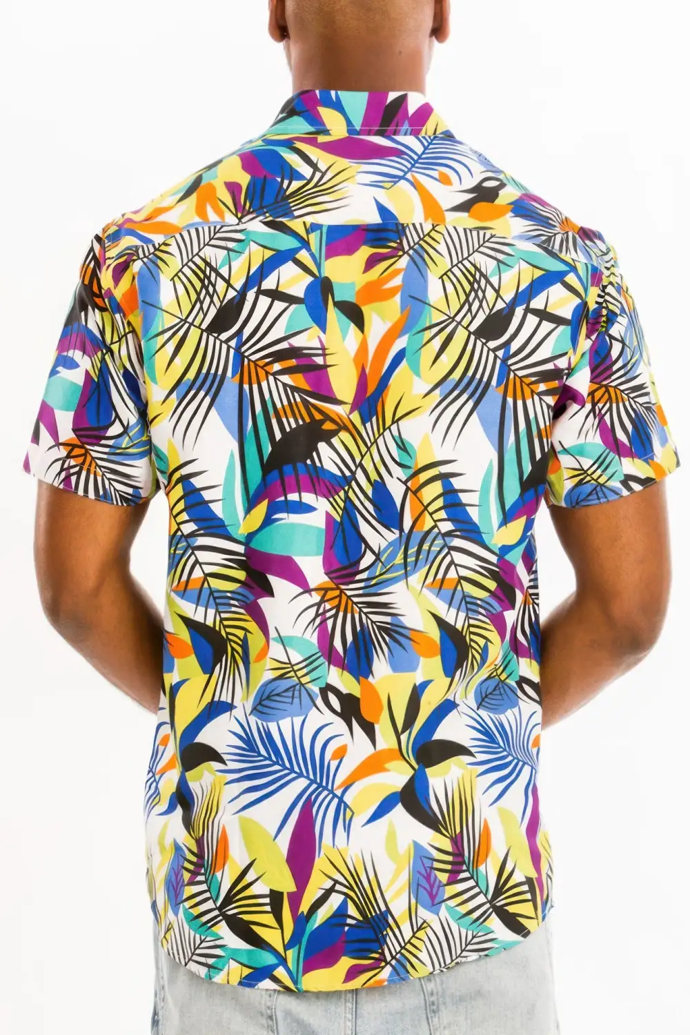 Relaxed Print Button-Down Shirt