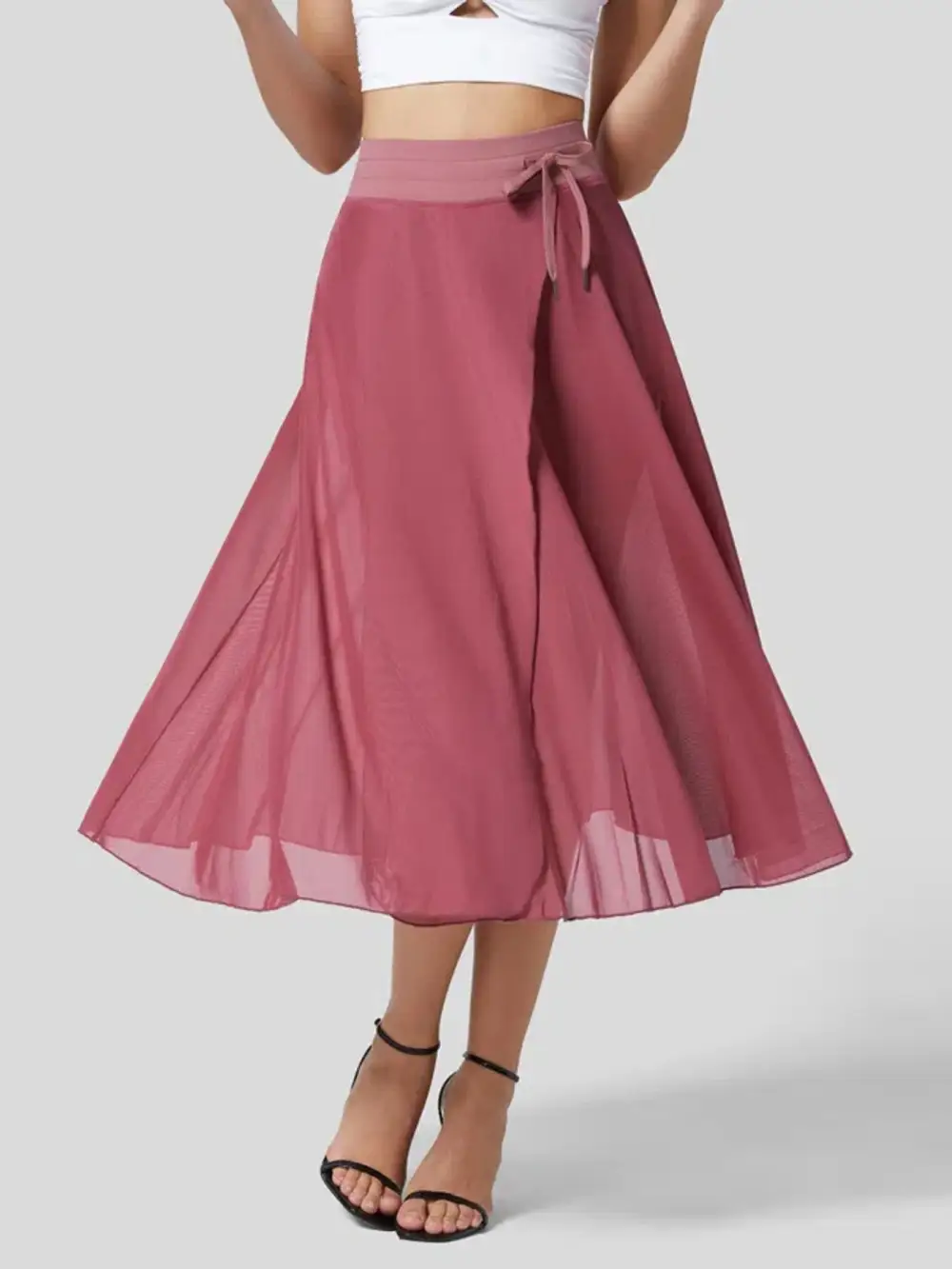 Subtle Drawstring Pocket Detail Skirt