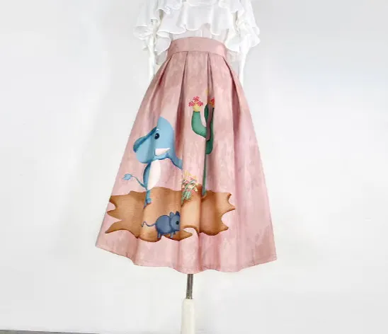 Easy Comfort Everyday Casual Polyester Skirt