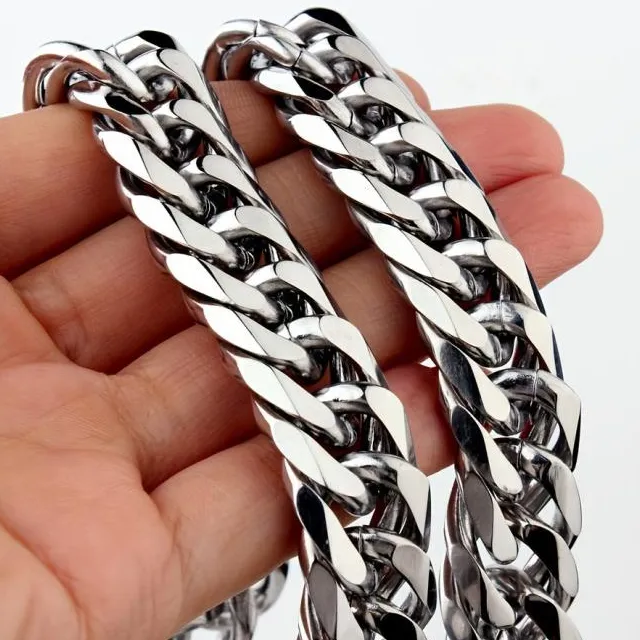 Stainless Steel Chain Minimalist Business Men's Necklace