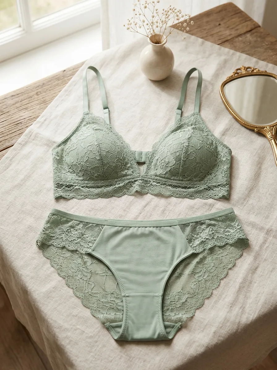 Women's Floral Lace Lingerie Set