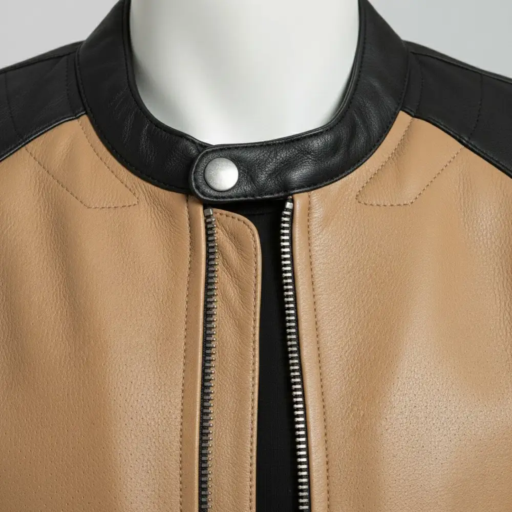 Classic Cowhide Biker Racing Motorcycle Jacket