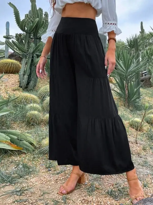 Wide Leg Linen High Waist Loose Pants