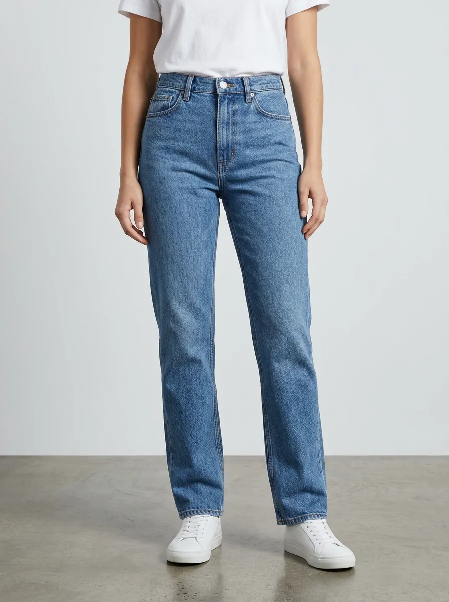 Elegant Refined Women's Straight-Leg Jeans