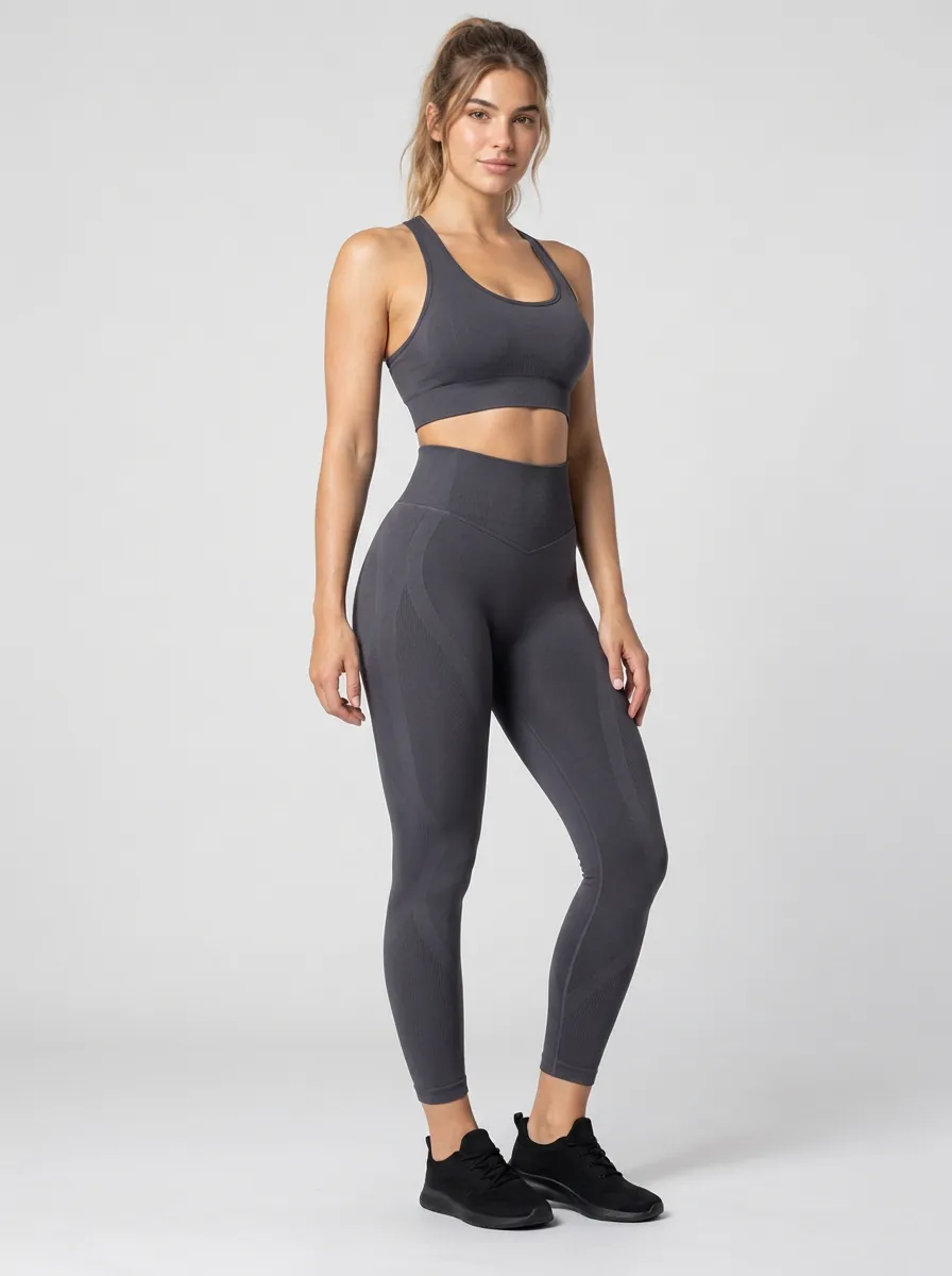 Women's Balanced High Waist Printed Seamless Fitness Leggings