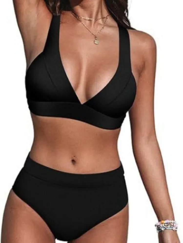 Resort High Waist Bikini Set For Beach Days