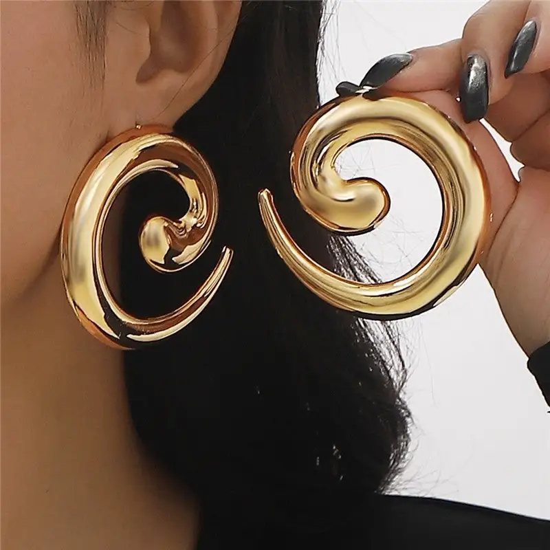 Spiral Statement Earrings