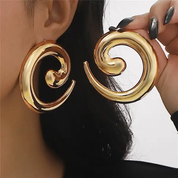 Spiral Statement Earrings