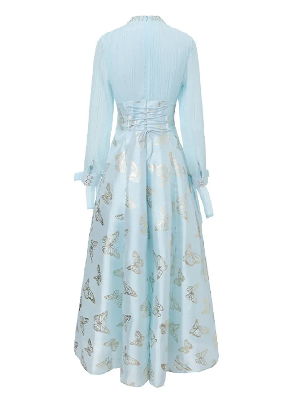 Chiffon Bow Butterfly Maxi Dress