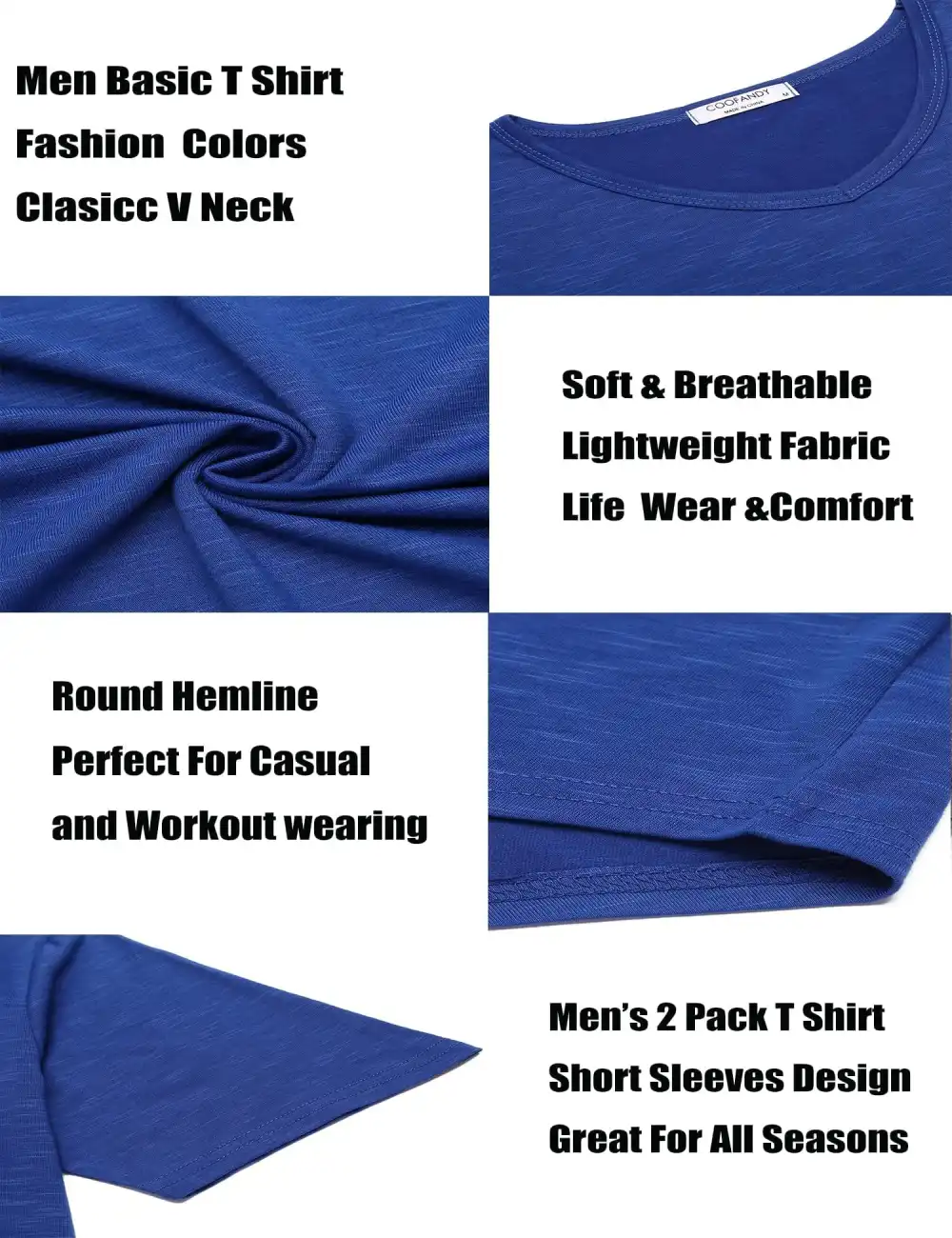 Smooth Knit Muscle Cut T-Shirt