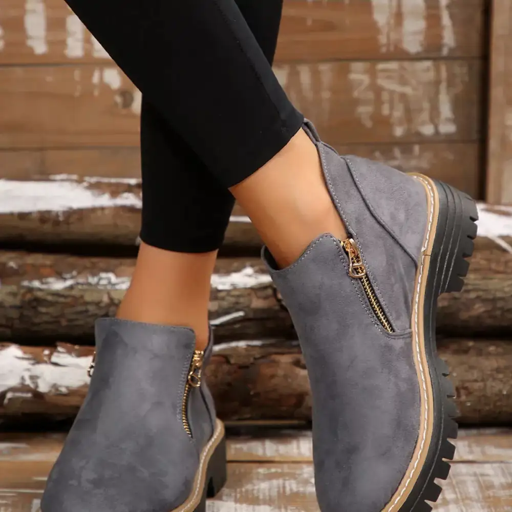 Side-Zip Ankle Boots